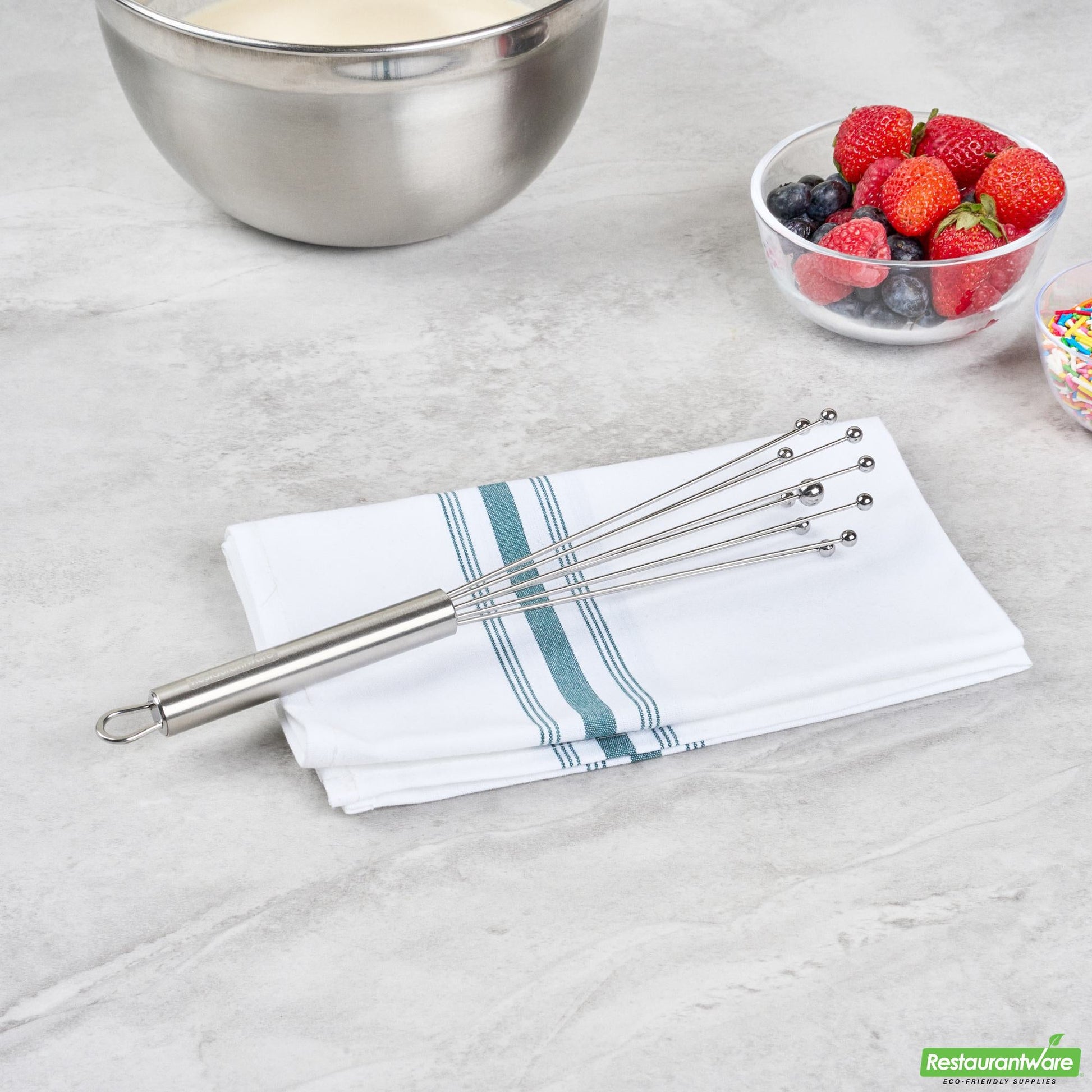 Wholesale Restaurantware Stainless Steel Ball Whisk - 10.6" X 2" X 2"- Bulk