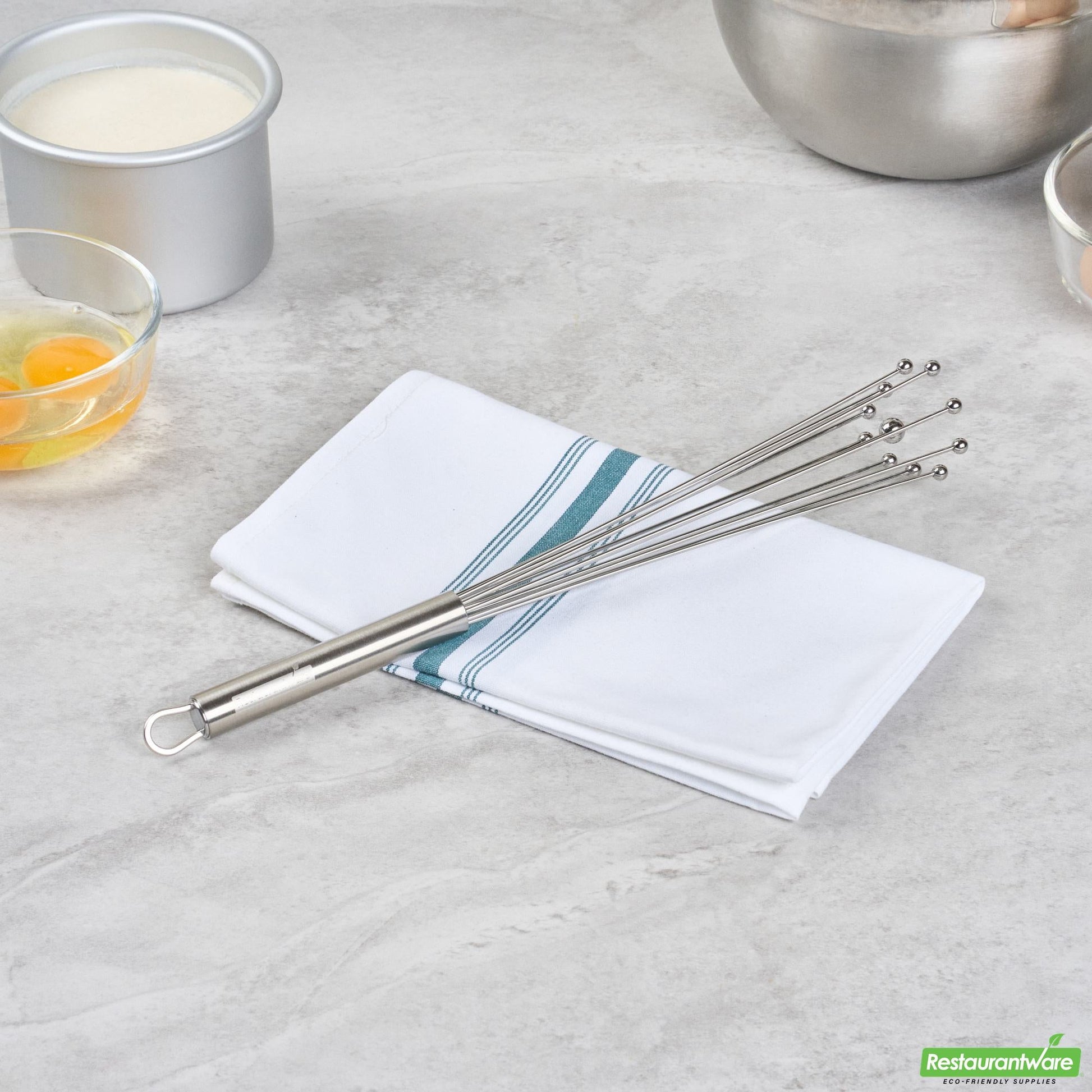 Wholesale Restaurantware Stainless Steel Ball Whisk - 12.6" X 2" X 2"- Bulk