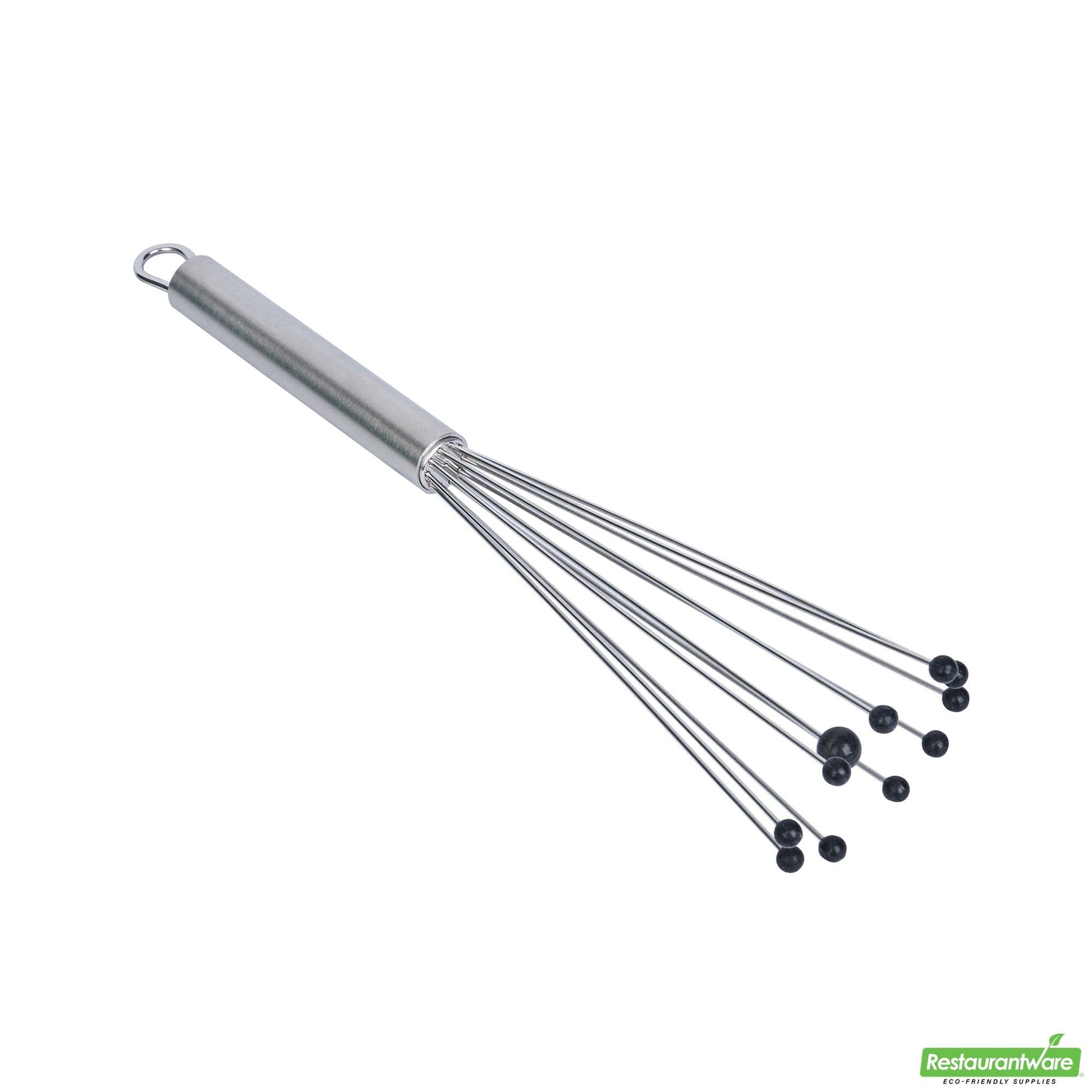 Wholesale Restaurantware Stainless Steel Ball Whisk - with Silicone Tips - 10.6" X 2.4" X 2.1"- Bulk