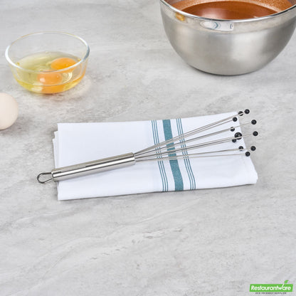 Wholesale Restaurantware Stainless Steel Ball Whisk - with Silicone Tips - 10.6" X 2.4" X 2.1"- Bulk