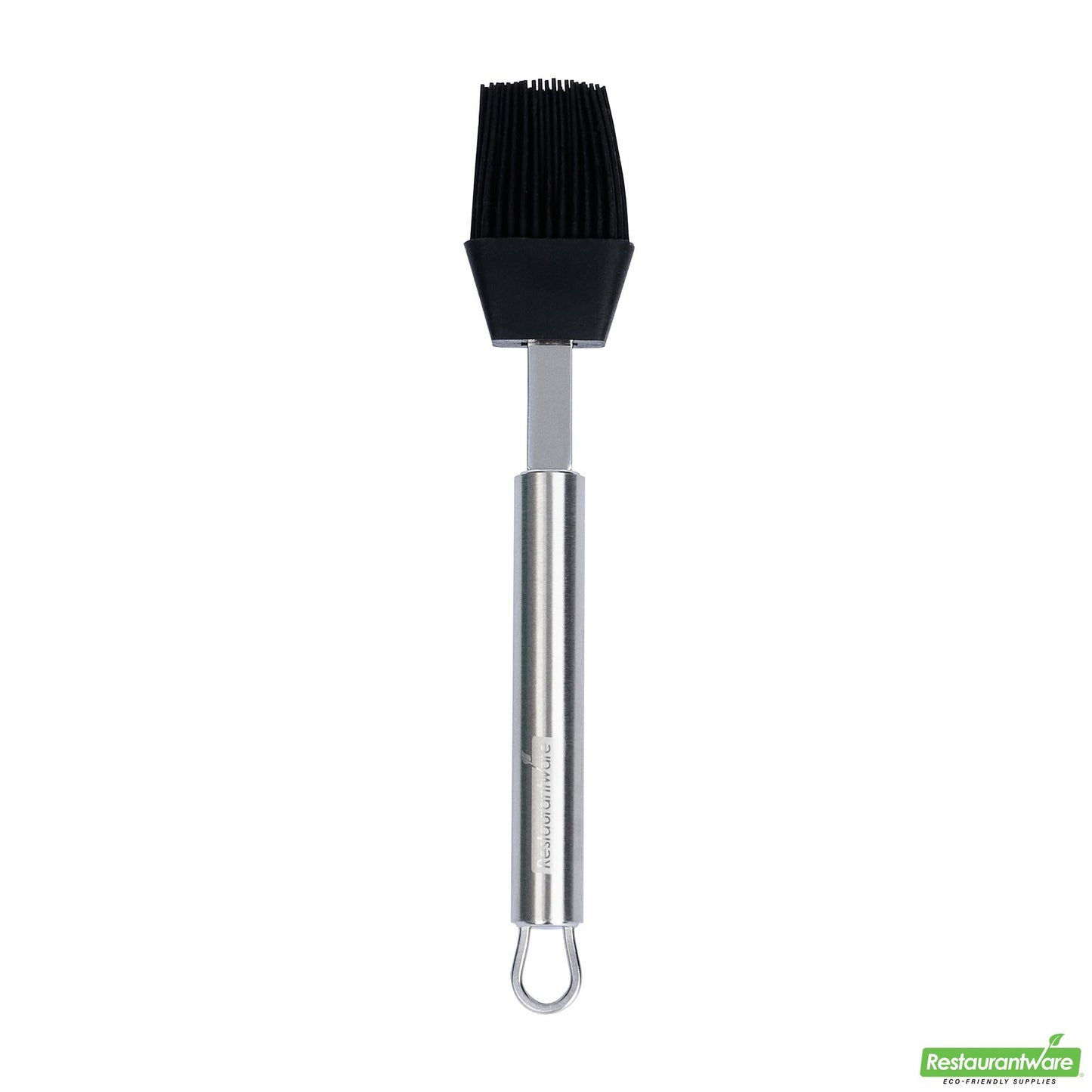 Wholesale Restaurantware Black Silicone Pastry and Basting Brush - Stainless Steel Handle - 7.8" X 1.3" X 0.8"- Bulk