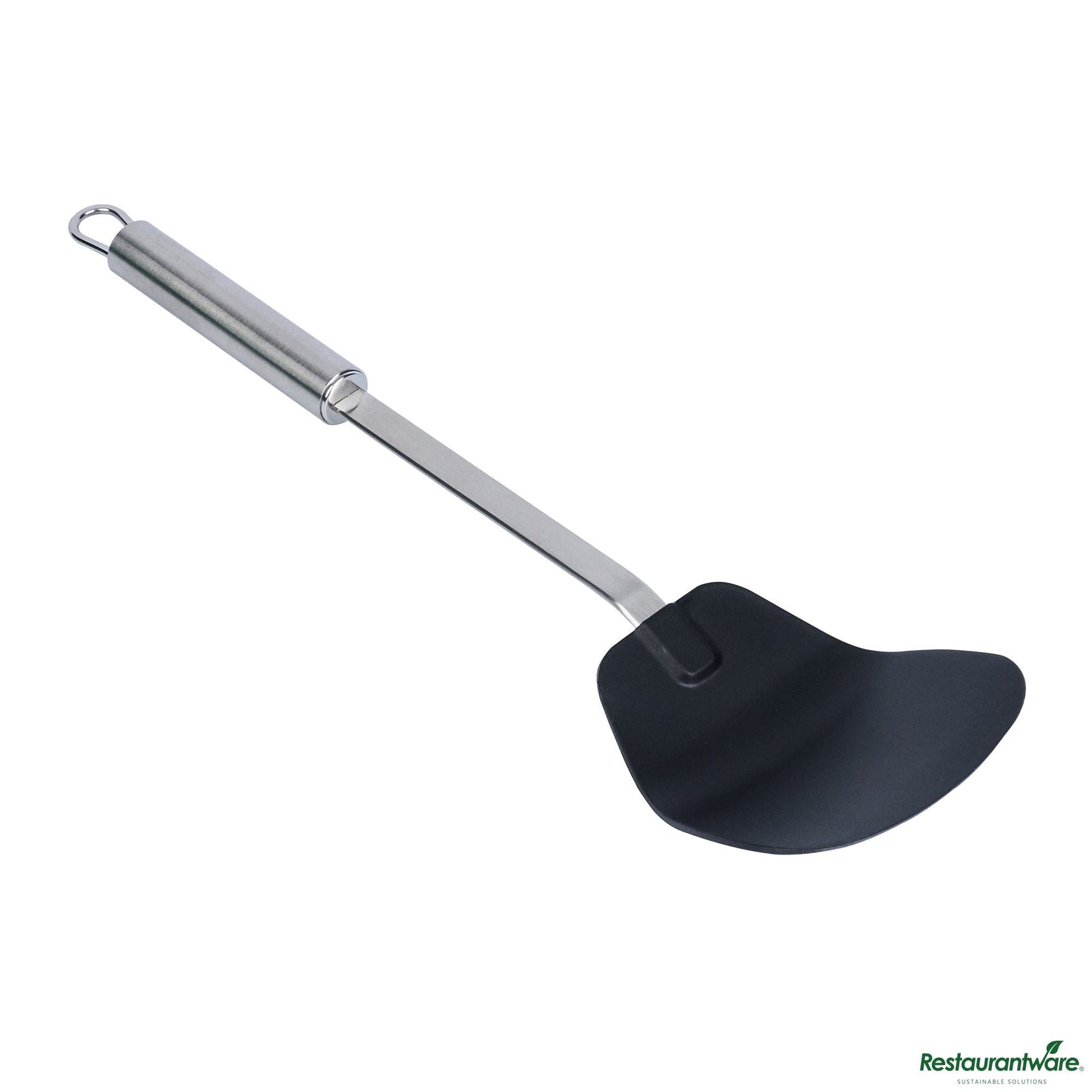 Wholesale Restaurantware Black Nylon High Heat Wok Spatula - 14.1" X 3.7" X 1.1"- Bulk