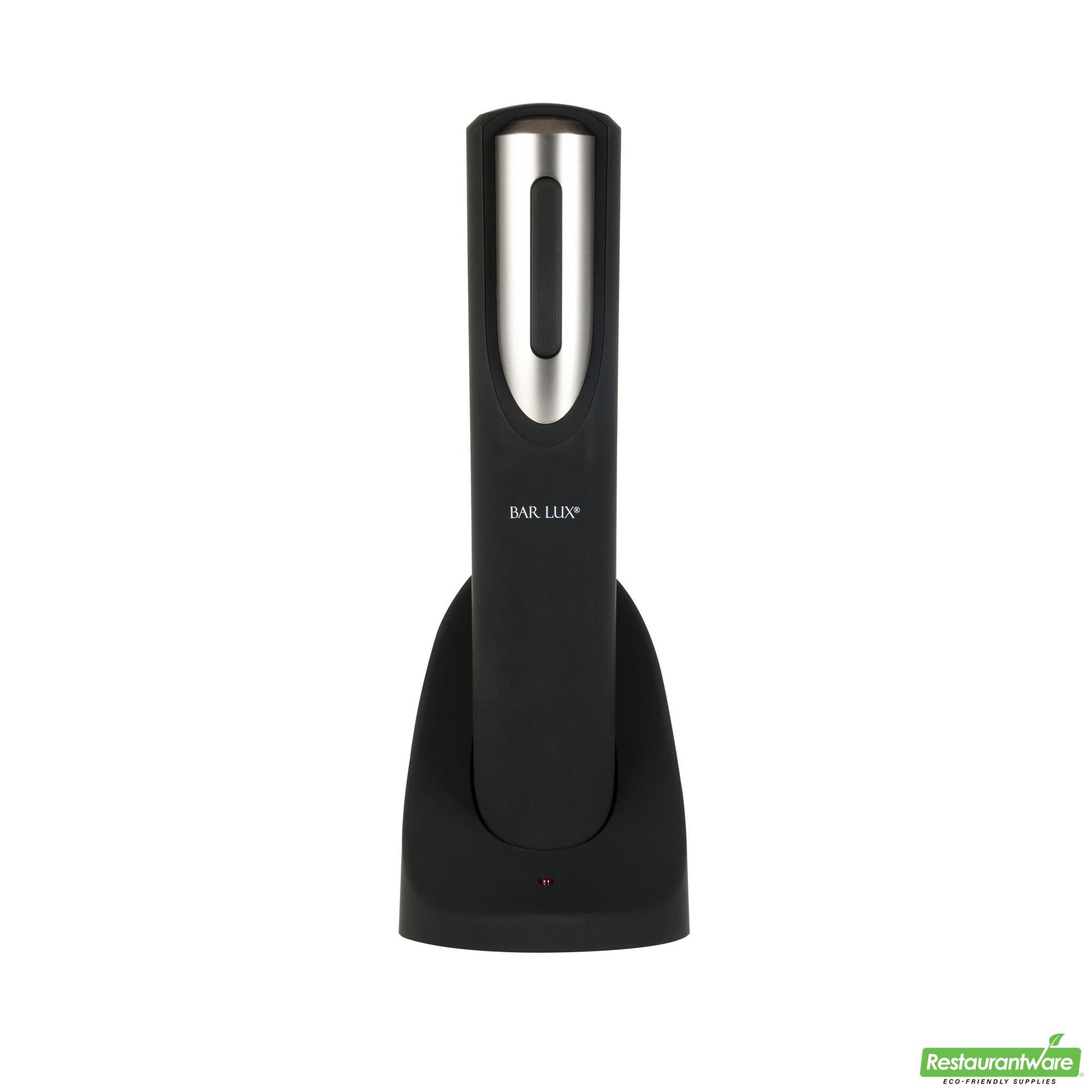 Wholesale Restaurantware Black and Silver Electric Wine Opener - 4.4" X 4" X 11.5"- Bulk
