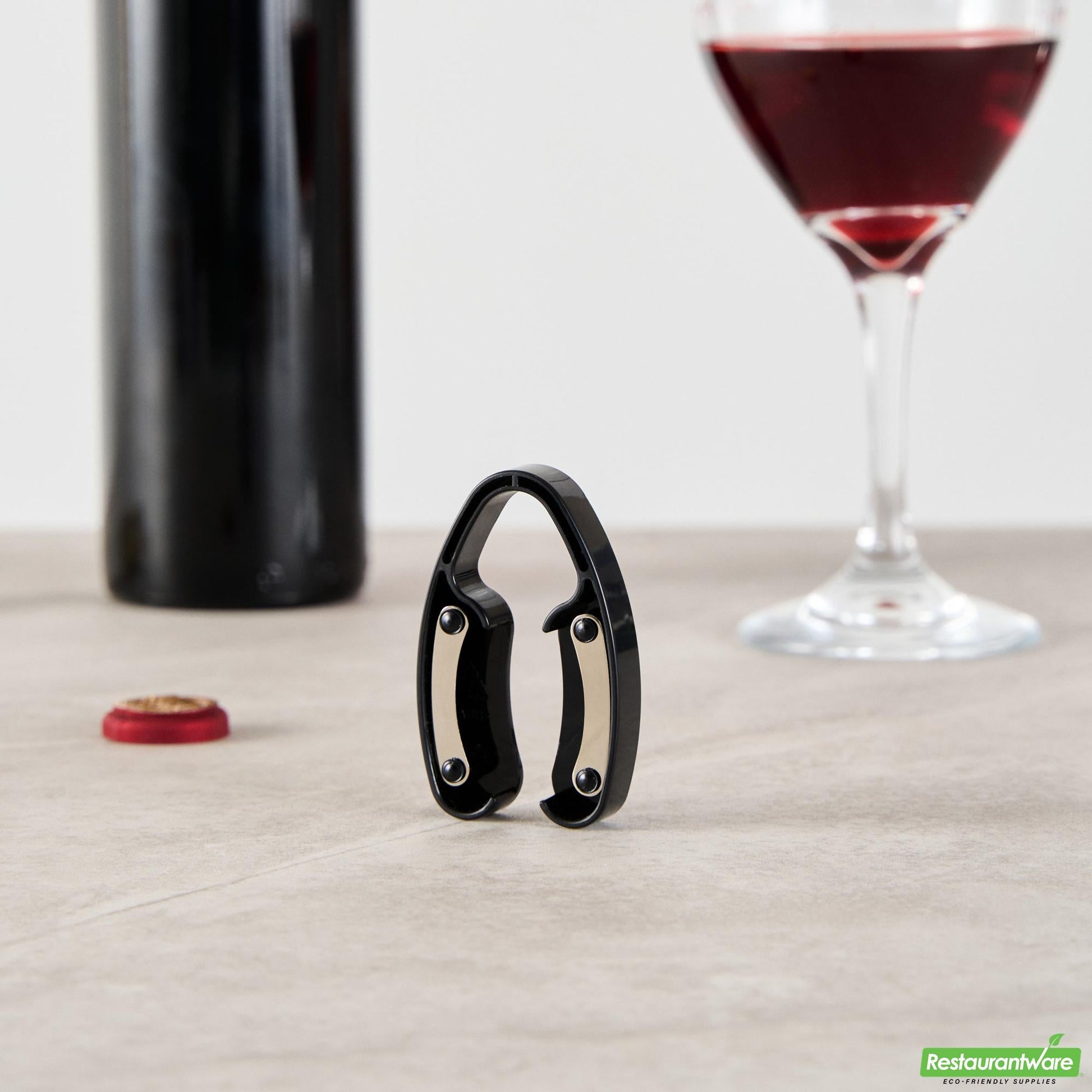 Wholesale Restaurantware Bar Lux Black Plastic Wine Foil Cutter - 2.8" X 1.8" X 0.4"- Bulk