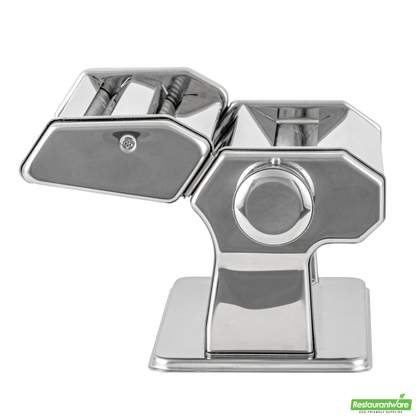 Wholesale Restaurantware Stainless Steel Manual Pasta Machine - 9 Adjustable Thickness Settings - 8.3" X 7.8" X 6.2"- Bulk