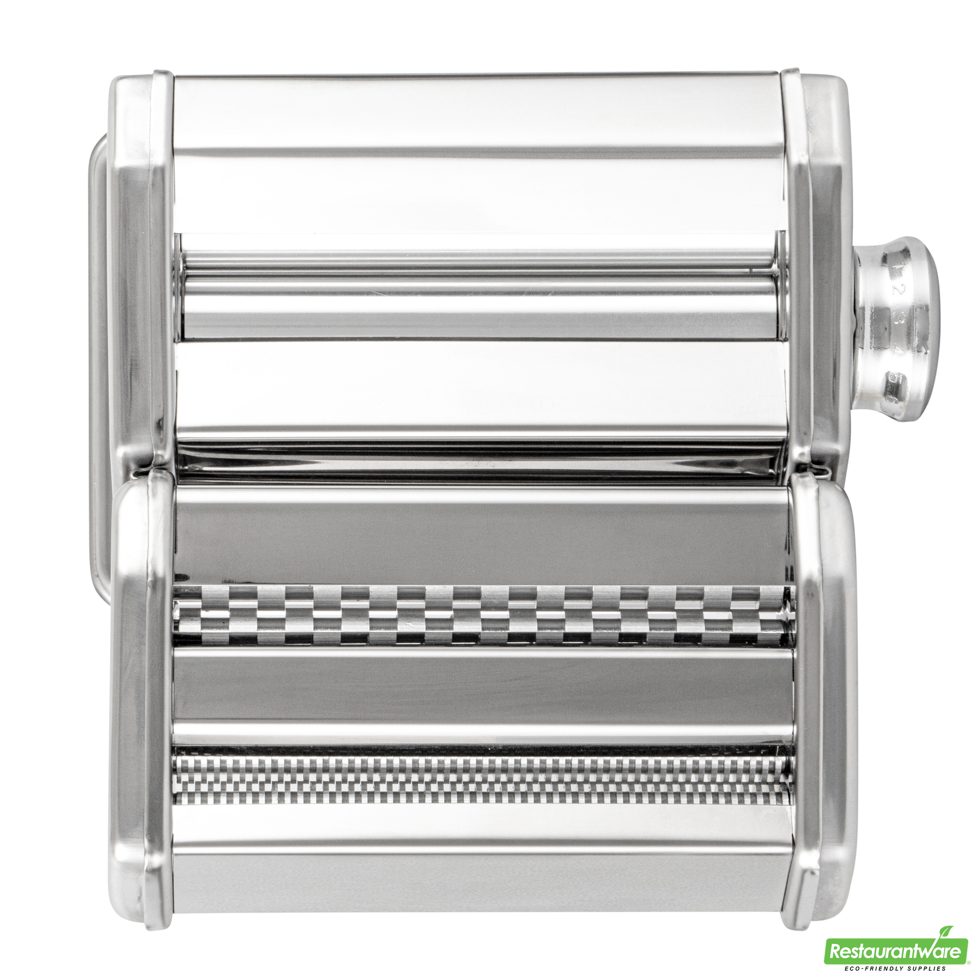 Wholesale Restaurantware Stainless Steel Manual Pasta Machine - 9 Adjustable Thickness Settings - 8.3" X 7.8" X 6.2"- Bulk