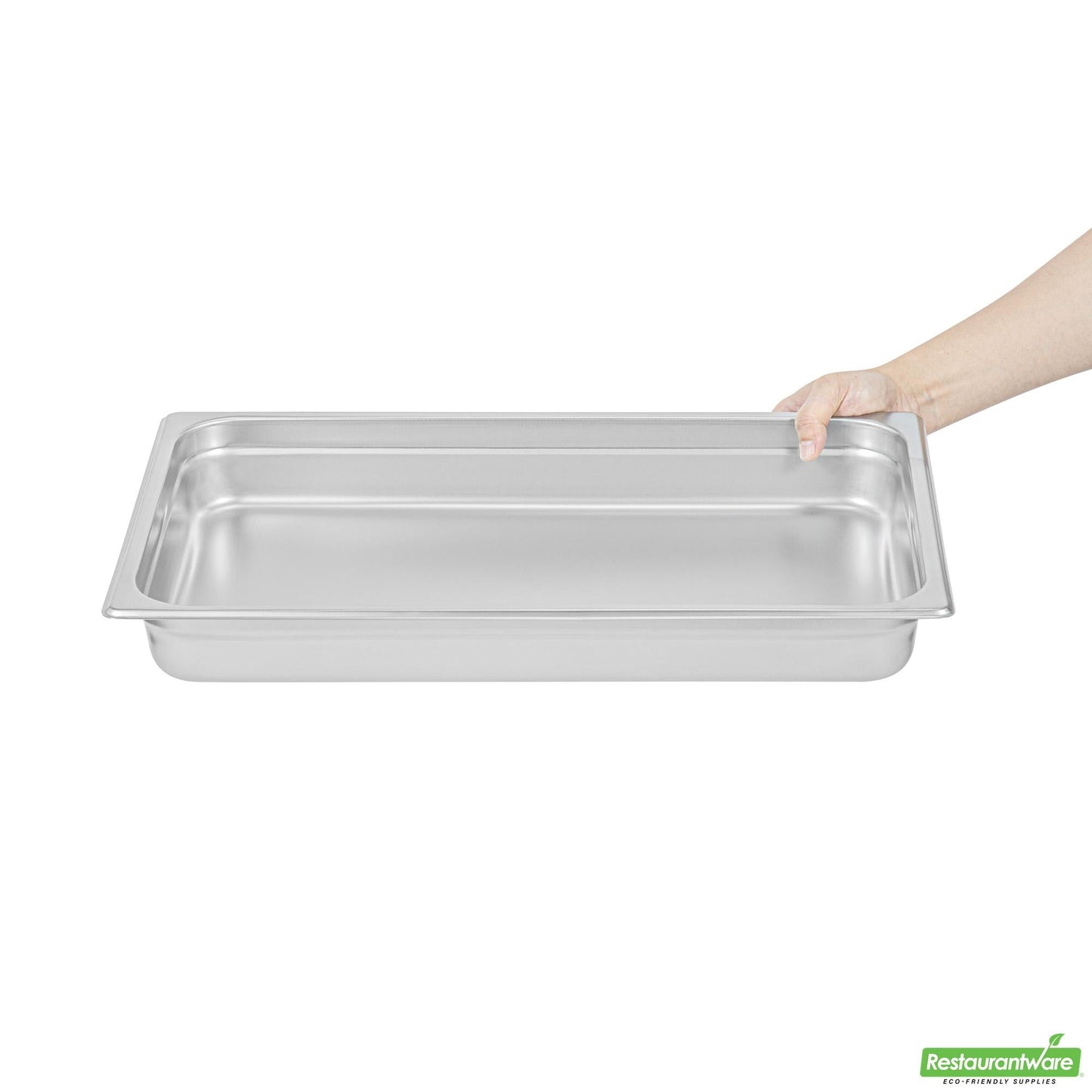 Wholesale Restaurantware Kitchen Tek Stainless Steel Full Size Steam Table Pan - 2 1/2 Inch Deep, Anti Jam- Bulk