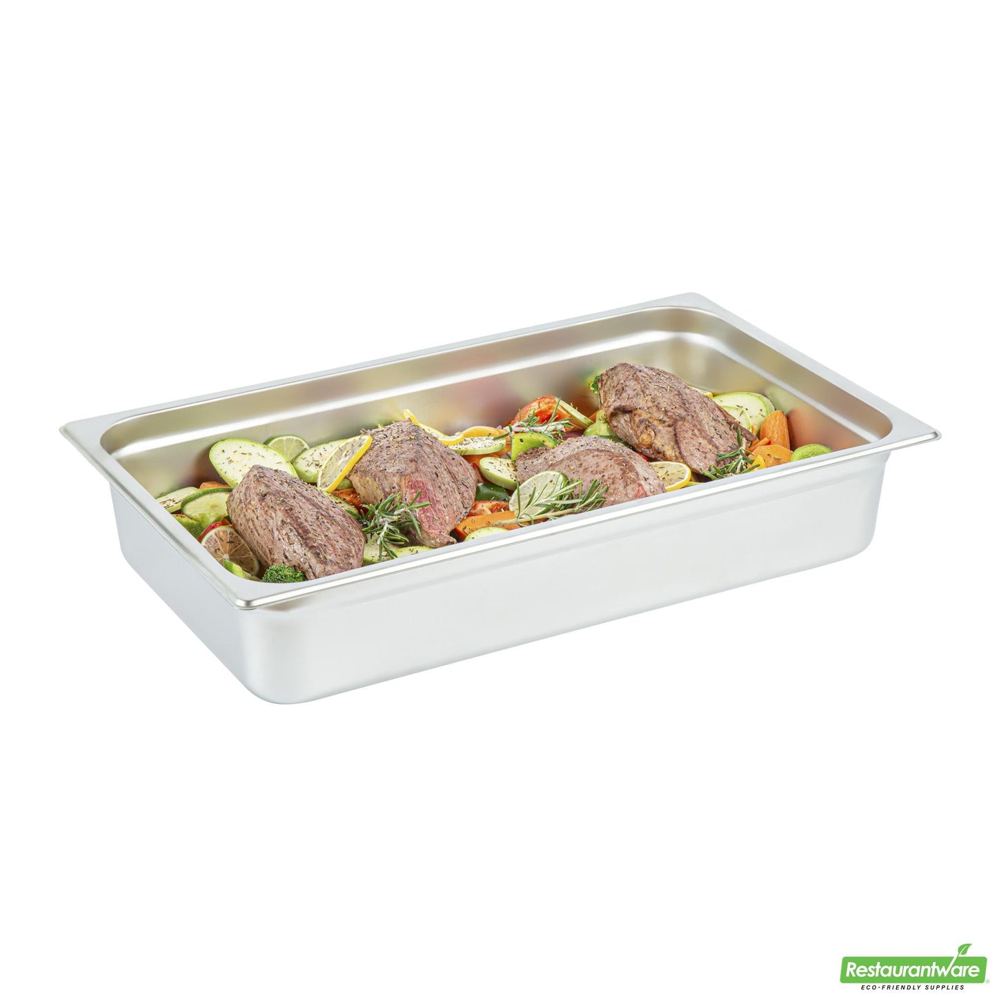 Wholesale Restaurantware Kitchen Tek Stainless Steel Full Size Steam Table Pan - 4 Inch Deep, Anti Jam- Bulk