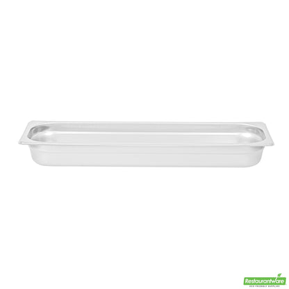 Wholesale Restaurantware Stainless Steel 1/2 Size Long Steam Table Pan - 2 1/2 Inch Deep- Bulk