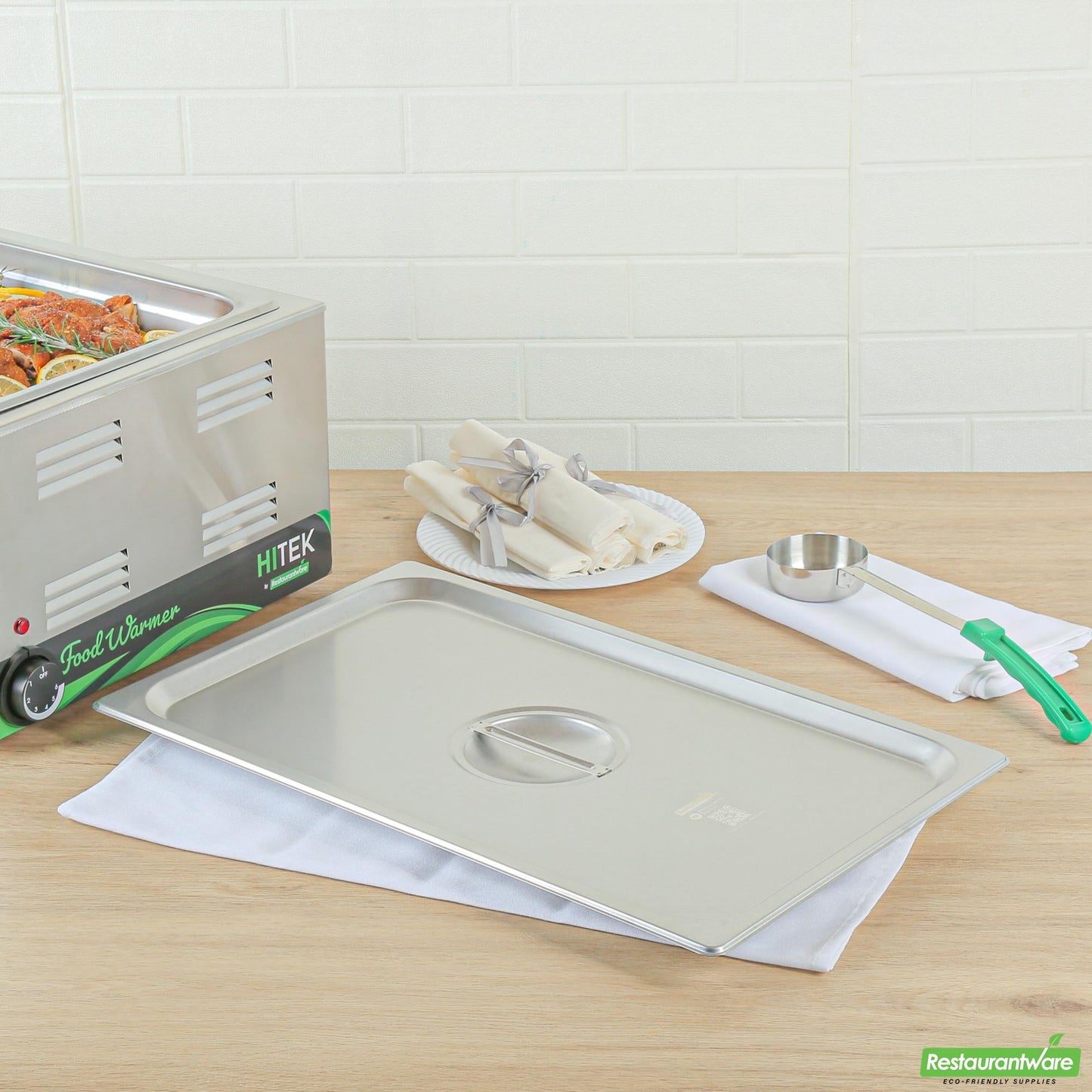 Wholesale Restaurantware Stainless Steel Lid - Fits Full Size Steam Table Pan- Bulk