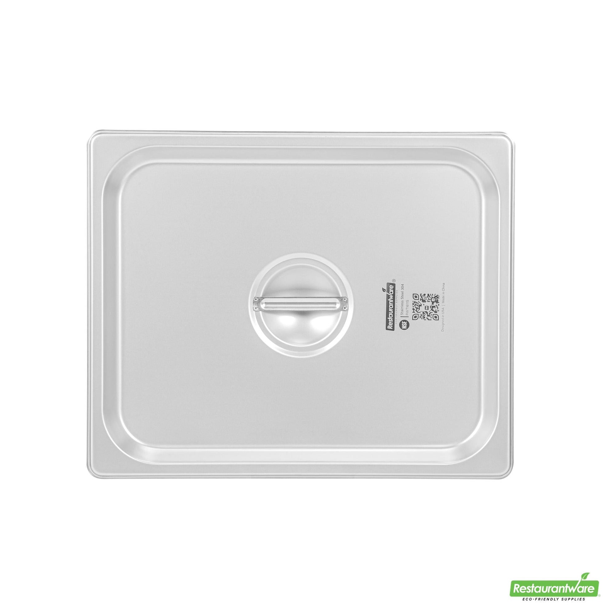 Wholesale Restaurantware Stainless Steel Lid - Fits 1/2 Size Steam Table Pan- Bulk