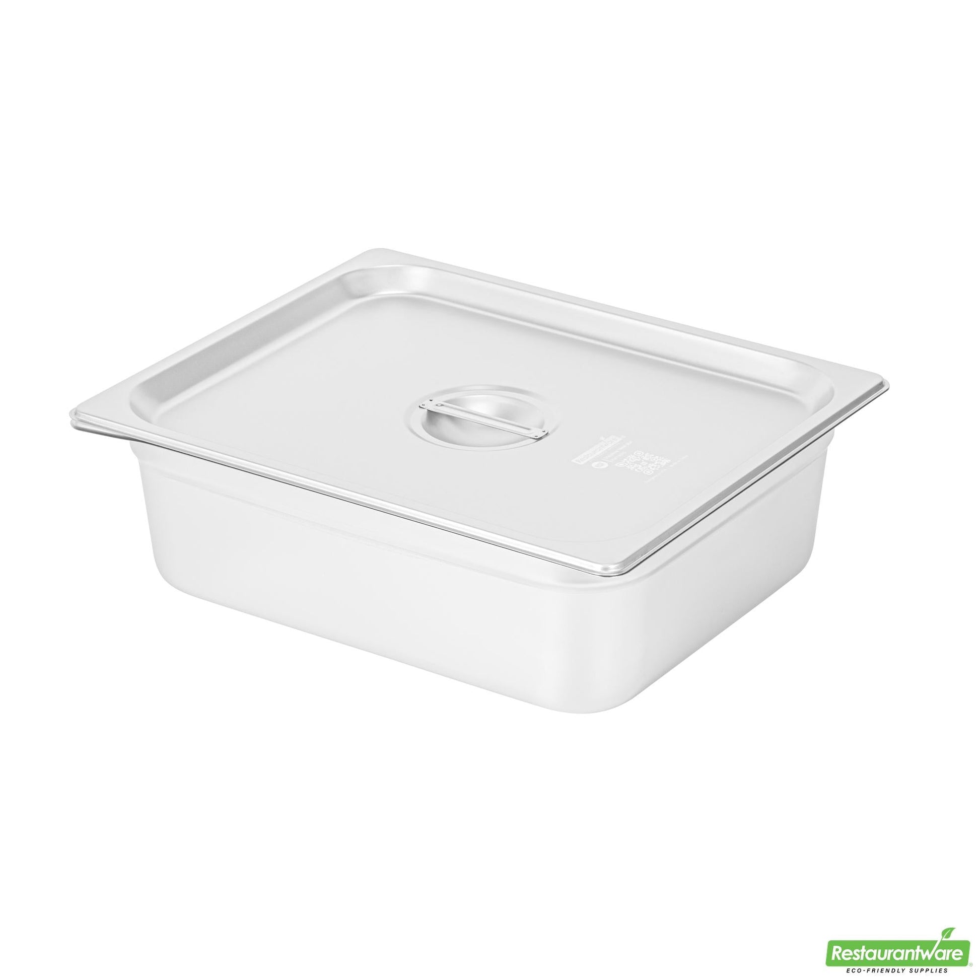 Wholesale Restaurantware Stainless Steel Lid - Fits 1/2 Size Steam Table Pan- Bulk