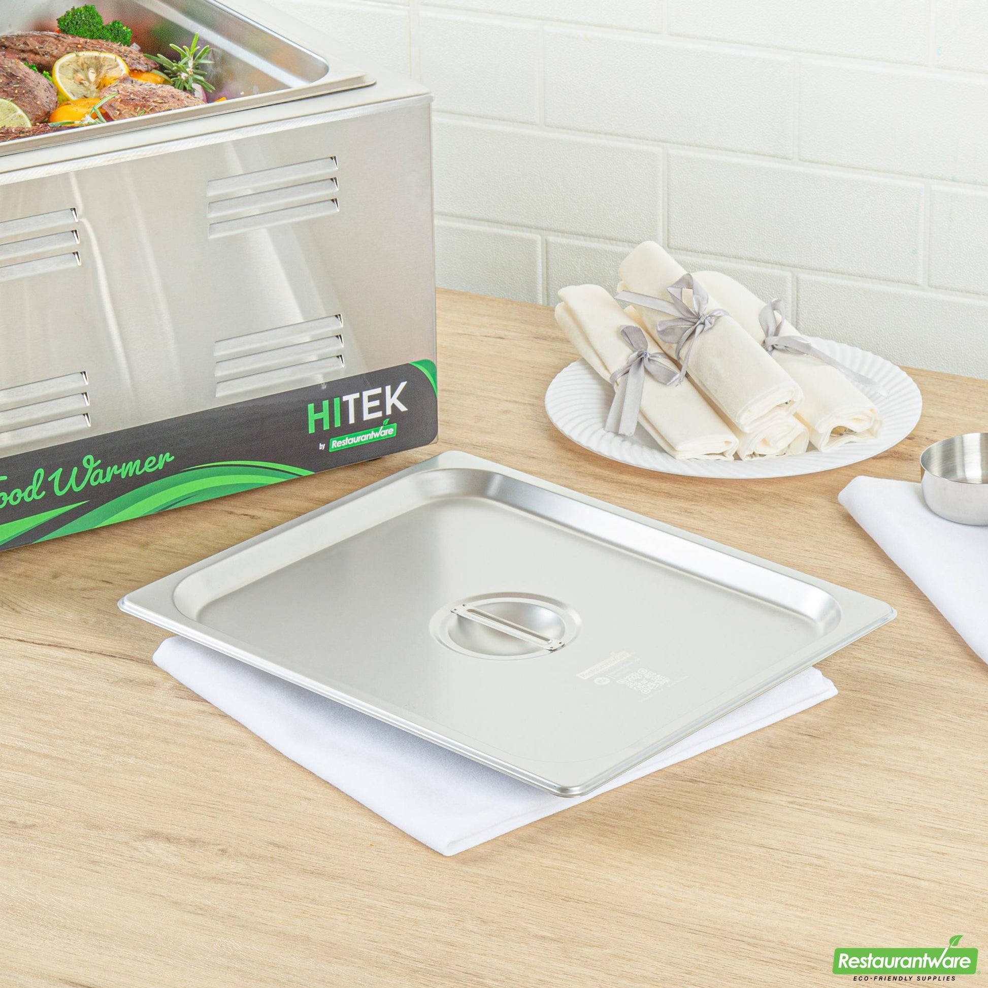 Wholesale Restaurantware Stainless Steel Lid - Fits 1/2 Size Steam Table Pan- Bulk