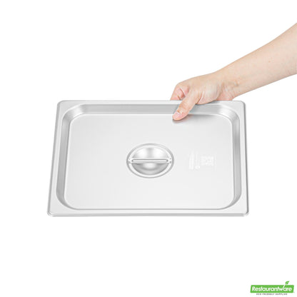 Wholesale Restaurantware Stainless Steel Lid - Fits 1/2 Size Steam Table Pan- Bulk