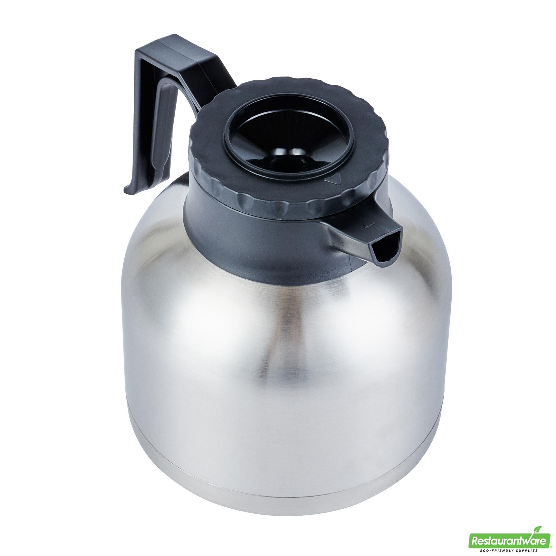 Wholesale Restaurantware Restpresso 68 Oz Insulated Coffee Carafe / Server - with Regular and Decaf Brew Thru Lids - 8 3/4" X 6 1/4" X 7" - 1 Count Box- Bulk