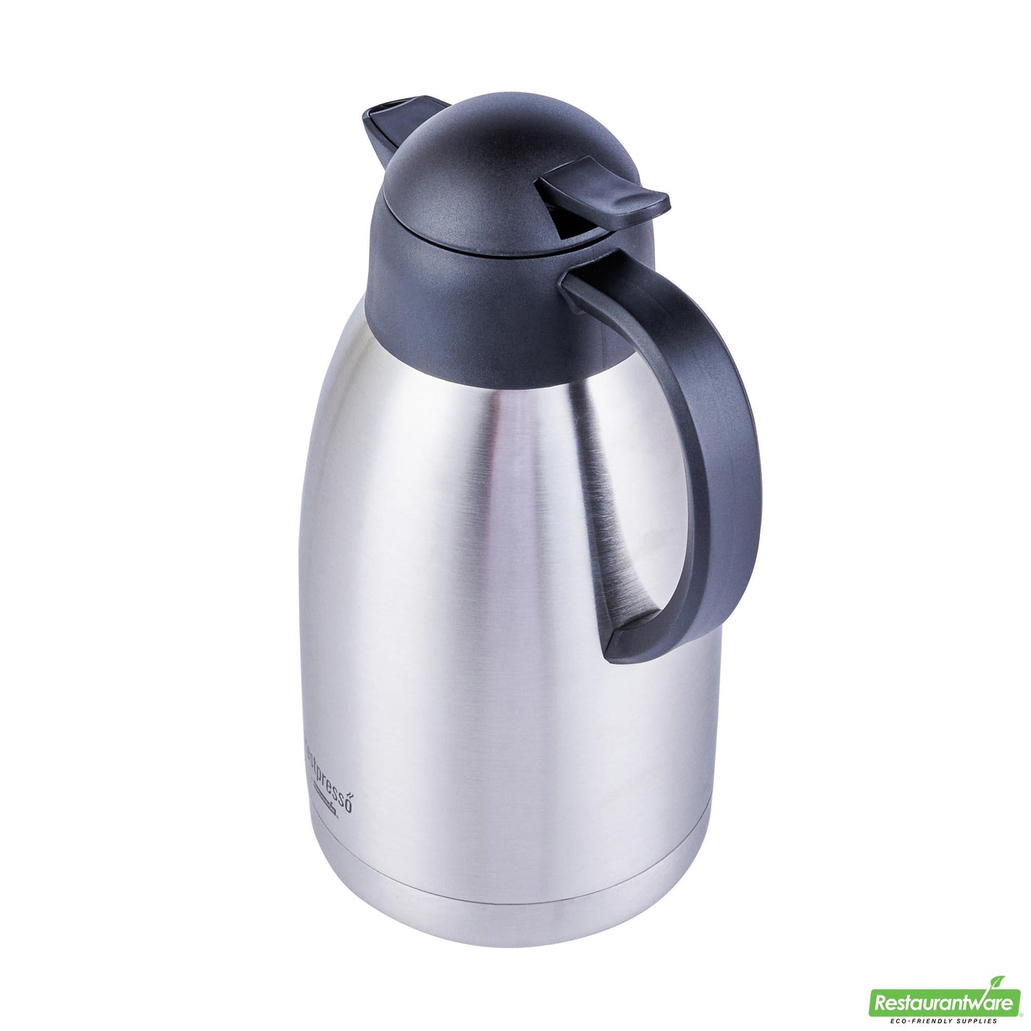 Wholesale Restaurantware Restpresso 68 Oz Vacuum Insulated Coffee Carafe / Server - with Label Tags - 11 1/4" X 5 1/2" X 7" - 1 Count Box- Bulk