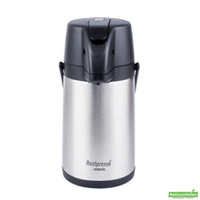 Wholesale Restaurantware Restpresso 2.2l Vacuum Insulated Airpot Coffee Dispenser - Pump Lever, 12 Hr Heat Retention, with Hanging Tag and Decals - 1 Count Box- Bulk