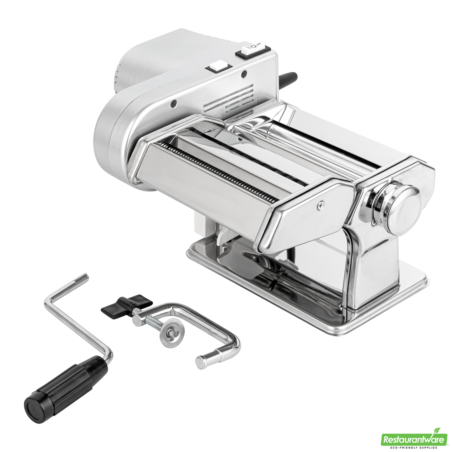 Wholesale Restaurantware Stainless Steel Electric Hybrid Pasta Machine - with 2-Speed Motor - 14.6" X 9.4" X 5.7"- Bulk