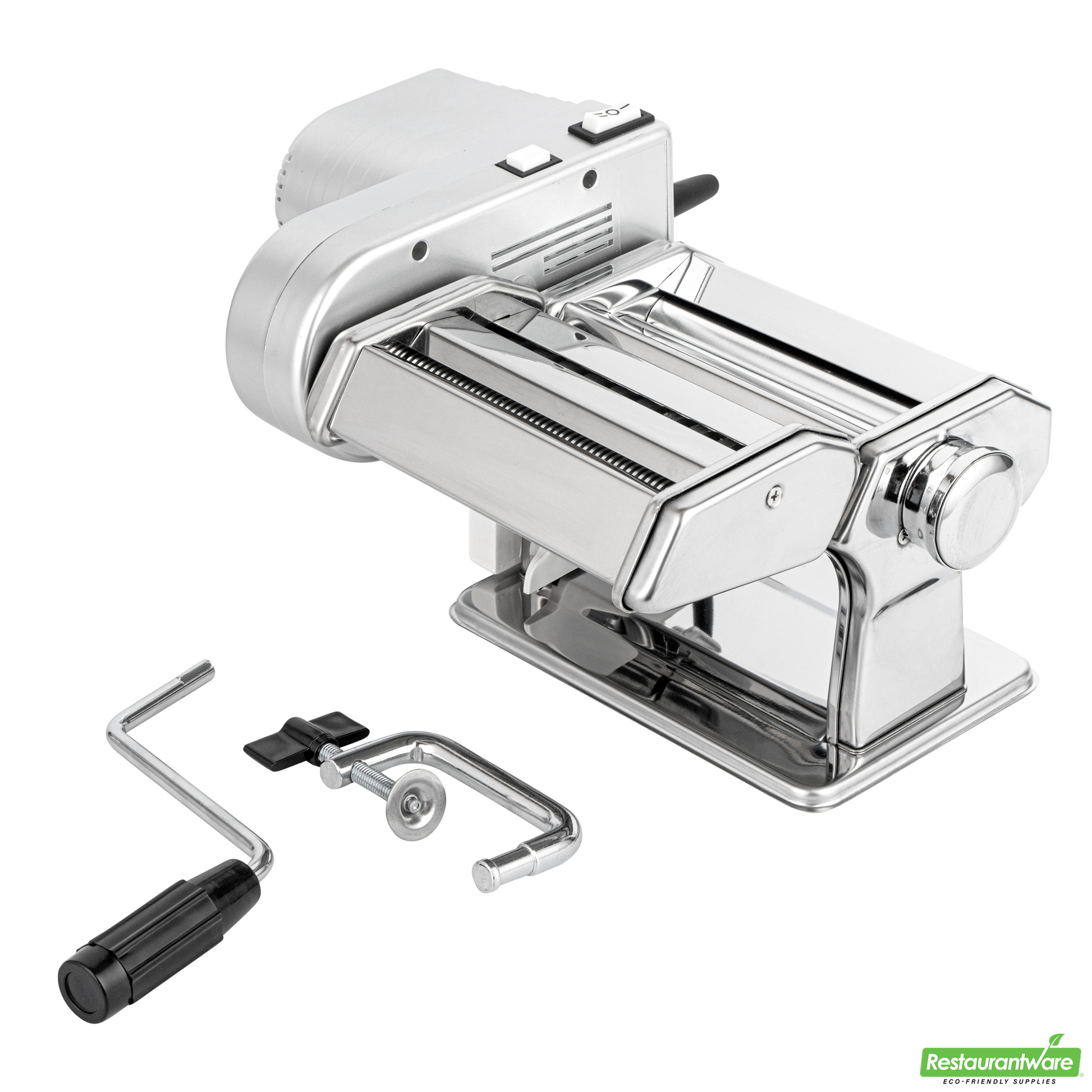 Wholesale Restaurantware Stainless Steel Electric Hybrid Pasta Machine - with 2-Speed Motor - 14.6" X 9.4" X 5.7"- Bulk