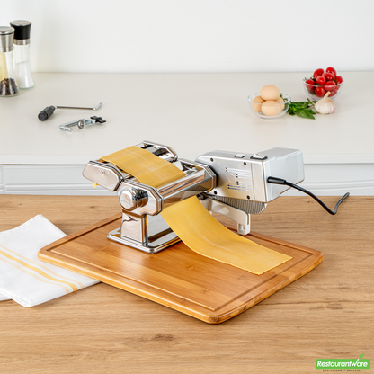 Wholesale Restaurantware Stainless Steel Electric Hybrid Pasta Machine - with 2-Speed Motor - 14.6" X 9.4" X 5.7"- Bulk