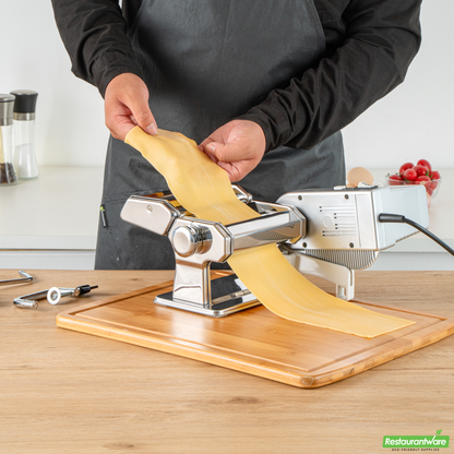 Wholesale Restaurantware Stainless Steel Electric Hybrid Pasta Machine - with 2-Speed Motor - 14.6" X 9.4" X 5.7"- Bulk
