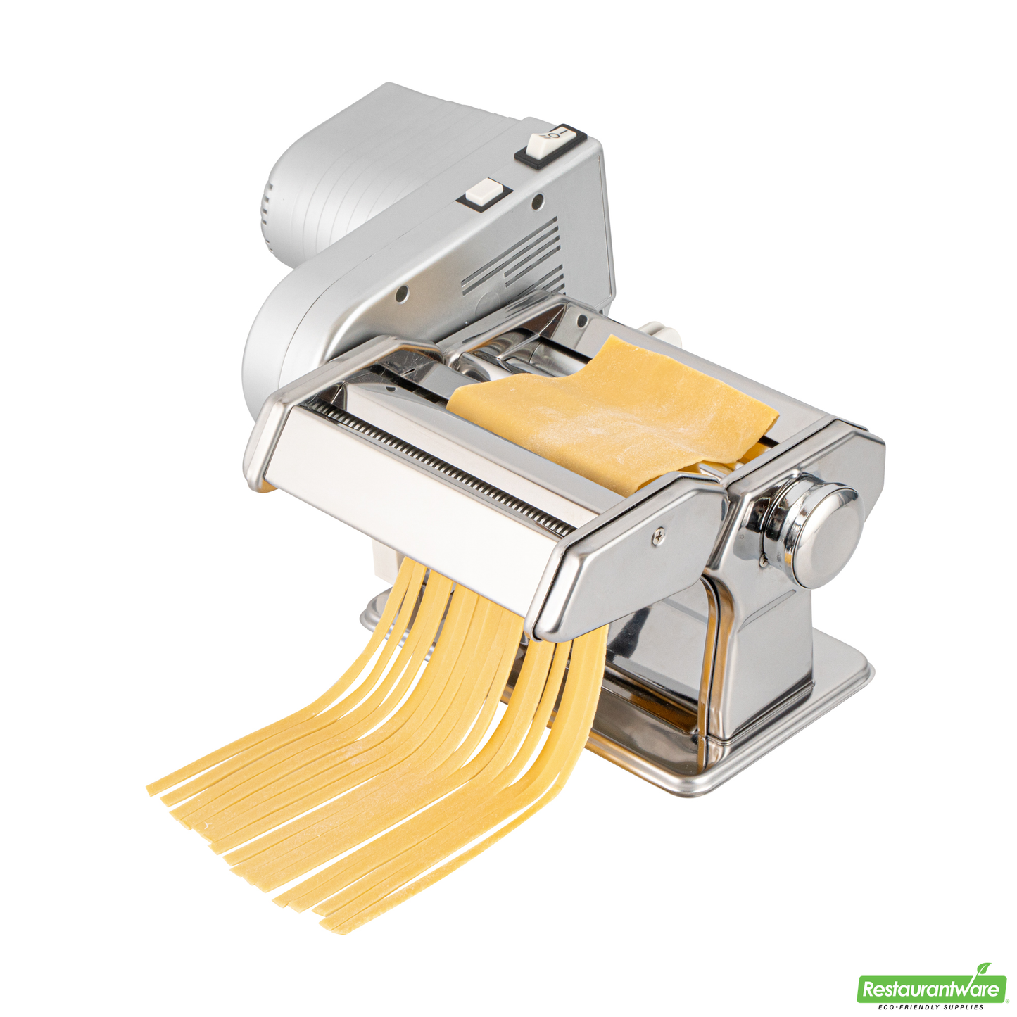 Wholesale Restaurantware Stainless Steel Electric Hybrid Pasta Machine - with 2-Speed Motor - 14.6" X 9.4" X 5.7"- Bulk