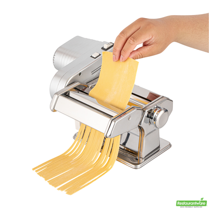 Wholesale Restaurantware Stainless Steel Electric Hybrid Pasta Machine - with 2-Speed Motor - 14.6" X 9.4" X 5.7"- Bulk