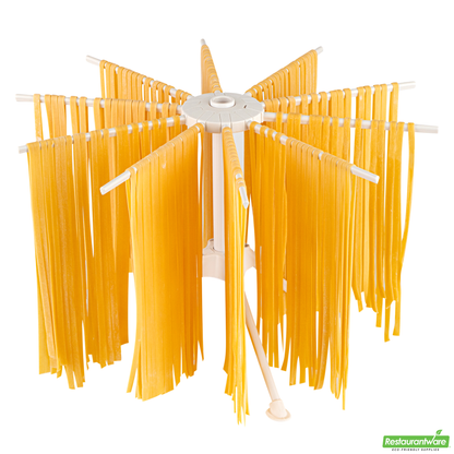 Wholesale Restaurantware 10 Lb White Plastic Pasta Drying Rack - 15.7" X 15.7" X 11"- Bulk