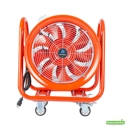 Wholesale Restaurantware Wind Blade Red Portable High Velocity Ventilator Fan - Tilt Head, 1 3/4 Hp, 4,643 Cfm - 16" - 1 Count Box- Bulk