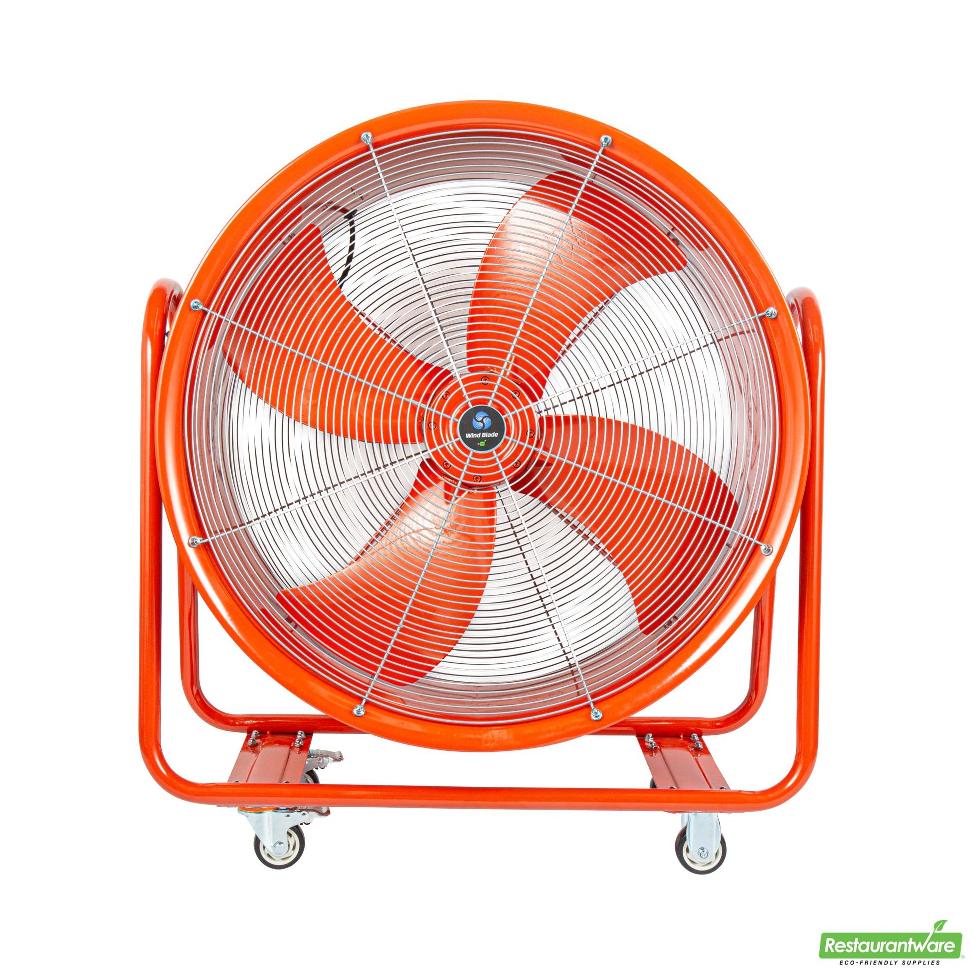 Wholesale Restaurantware Wind Blade Red Portable High Velocity Ventilator Drum Fan - Tilt Head, 3/4 Hp, 9,286 Cfm - 32" - 1 Count Box- Bulk
