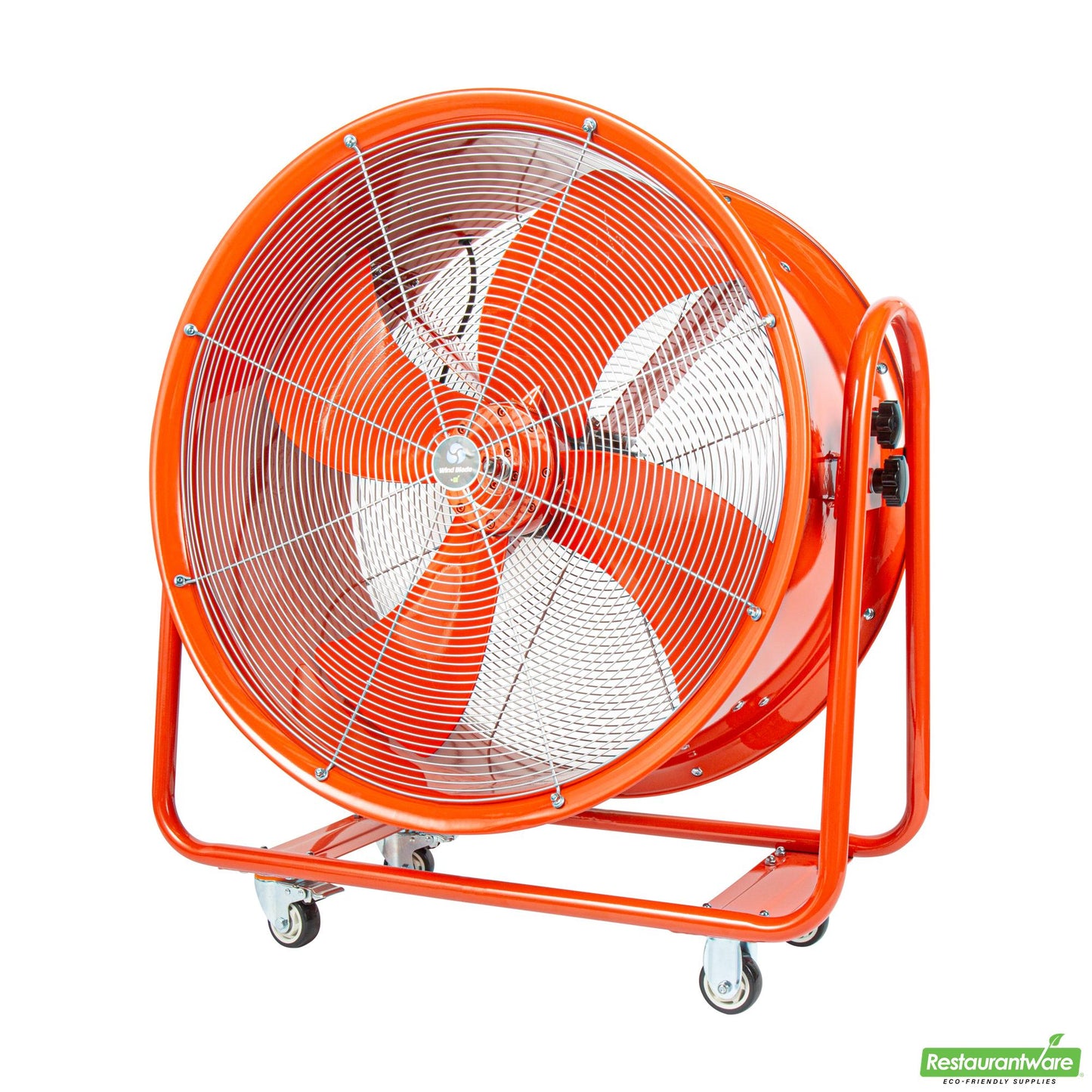 Wholesale Restaurantware Wind Blade Red Portable High Velocity Ventilator Drum Fan - Tilt Head, 3/4 Hp, 9,286 Cfm - 32" - 1 Count Box- Bulk