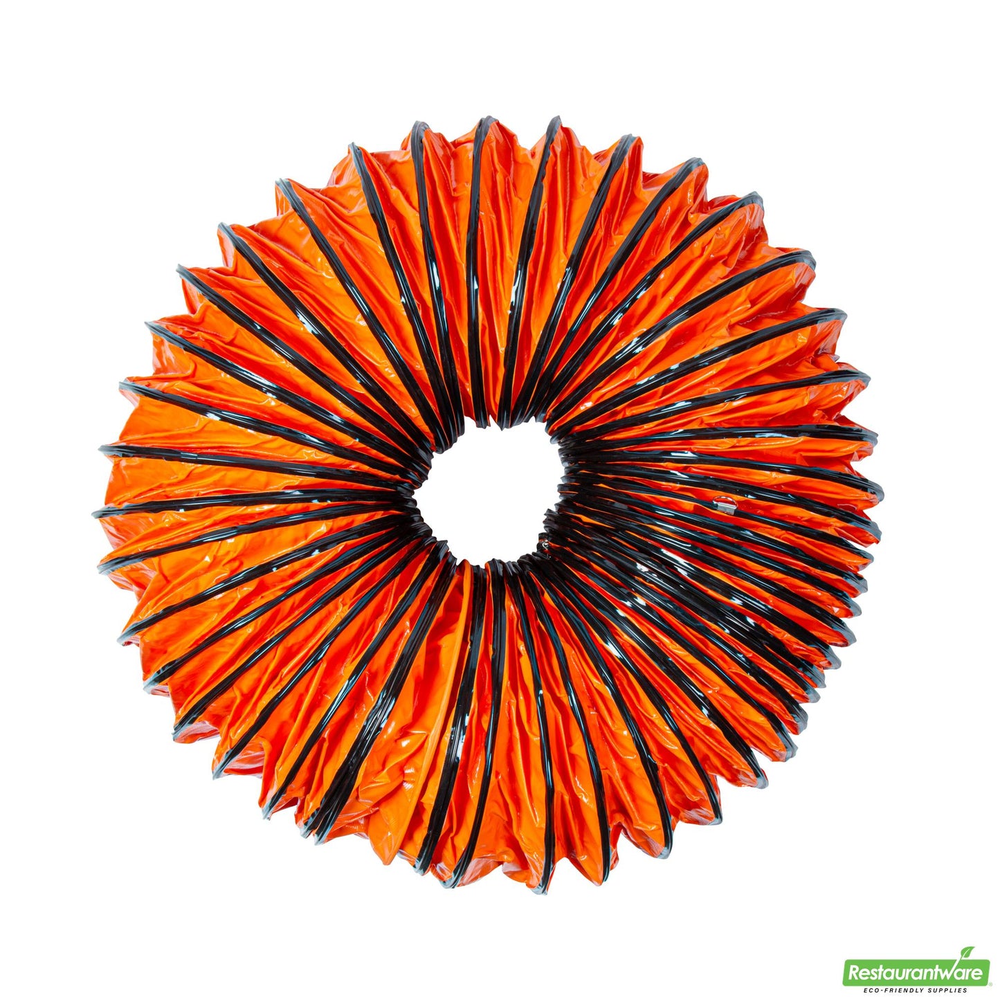 Wholesale Restaurantware Wind Blade Orange Pvc Ventilation Duct Hose - for 16" Ventilator Fan, Insulated, Extra Flexible - 15 3/4" X 25' - 1 Count Box- Bulk