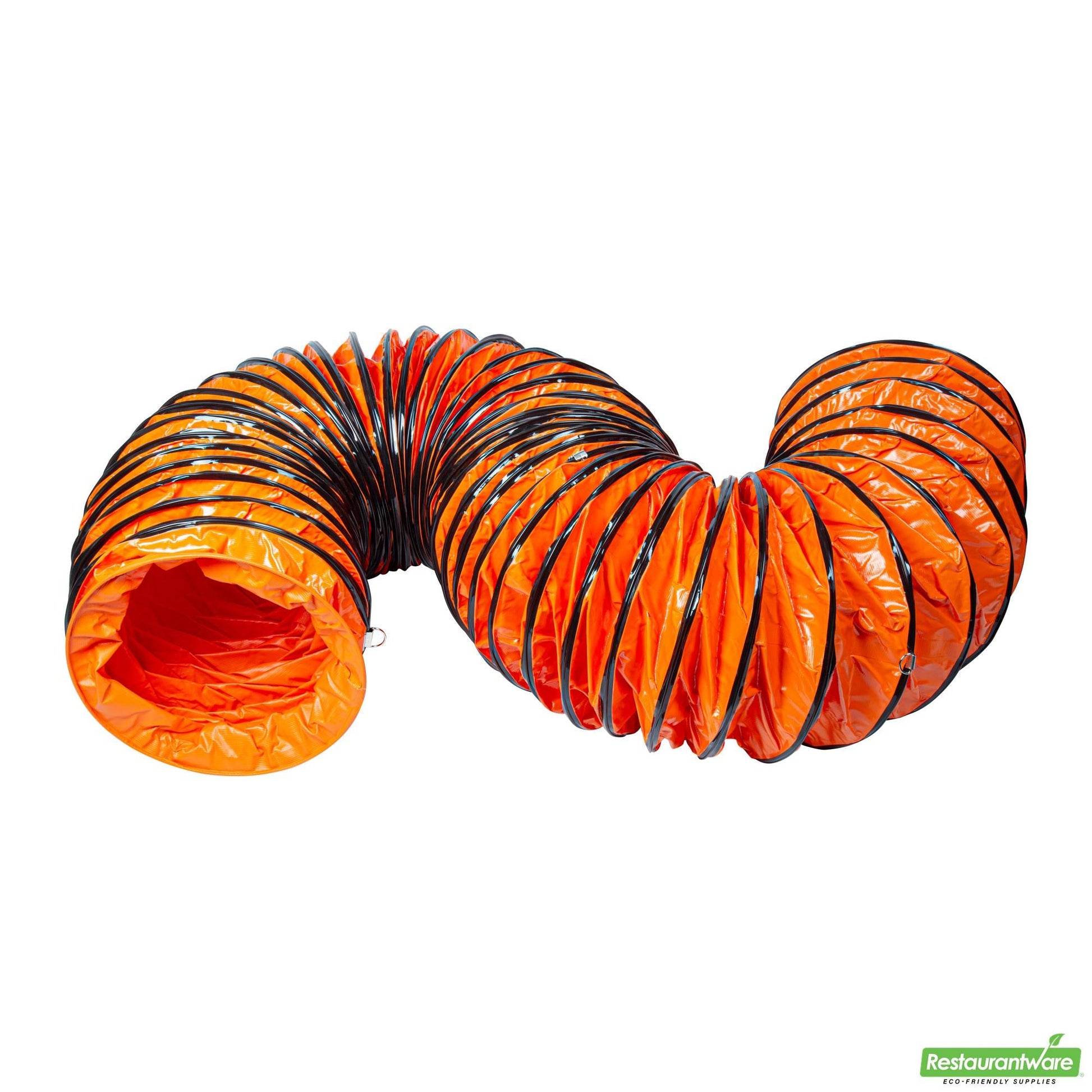Wholesale Restaurantware Wind Blade Orange Pvc Ventilation Duct Hose - for 16" Ventilator Fan, Insulated, Extra Flexible - 15 3/4" X 25' - 1 Count Box- Bulk