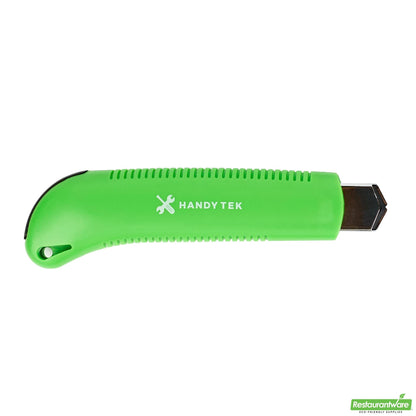 Wholesale Restaurantware Handy Tek Green Snap Off Blade Knife - 6 3/4" - 12 Count Box- Bulk