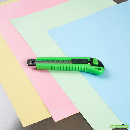 Wholesale Restaurantware Handy Tek Green Snap Off Blade Knife - 6 3/4" - 12 Count Box- Bulk