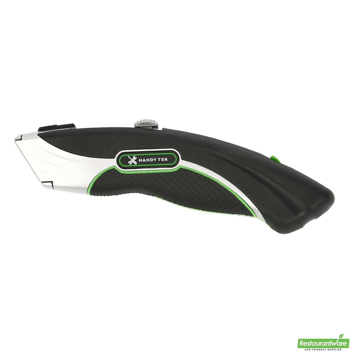 Wholesale Restaurantware Handy Tek Black Dual Blade Utility Knife - Quick Change, Heavy Duty - 7" - 1 Count Box- Bulk