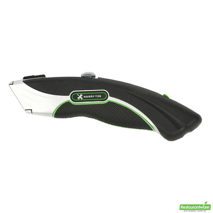 Wholesale Restaurantware Handy Tek Black Dual Blade Utility Knife - Quick Change, Heavy Duty - 7" - 1 Count Box- Bulk