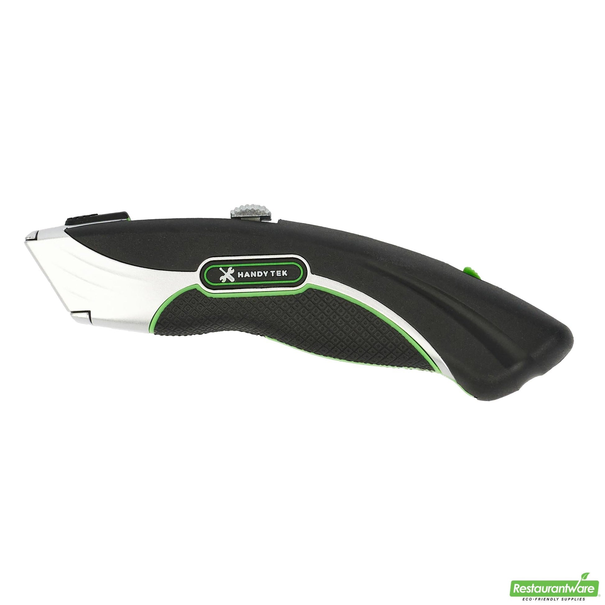 Wholesale Restaurantware Handy Tek Black Dual Blade Utility Knife - Quick Change, Heavy Duty - 7" - 6 Count Box- Bulk
