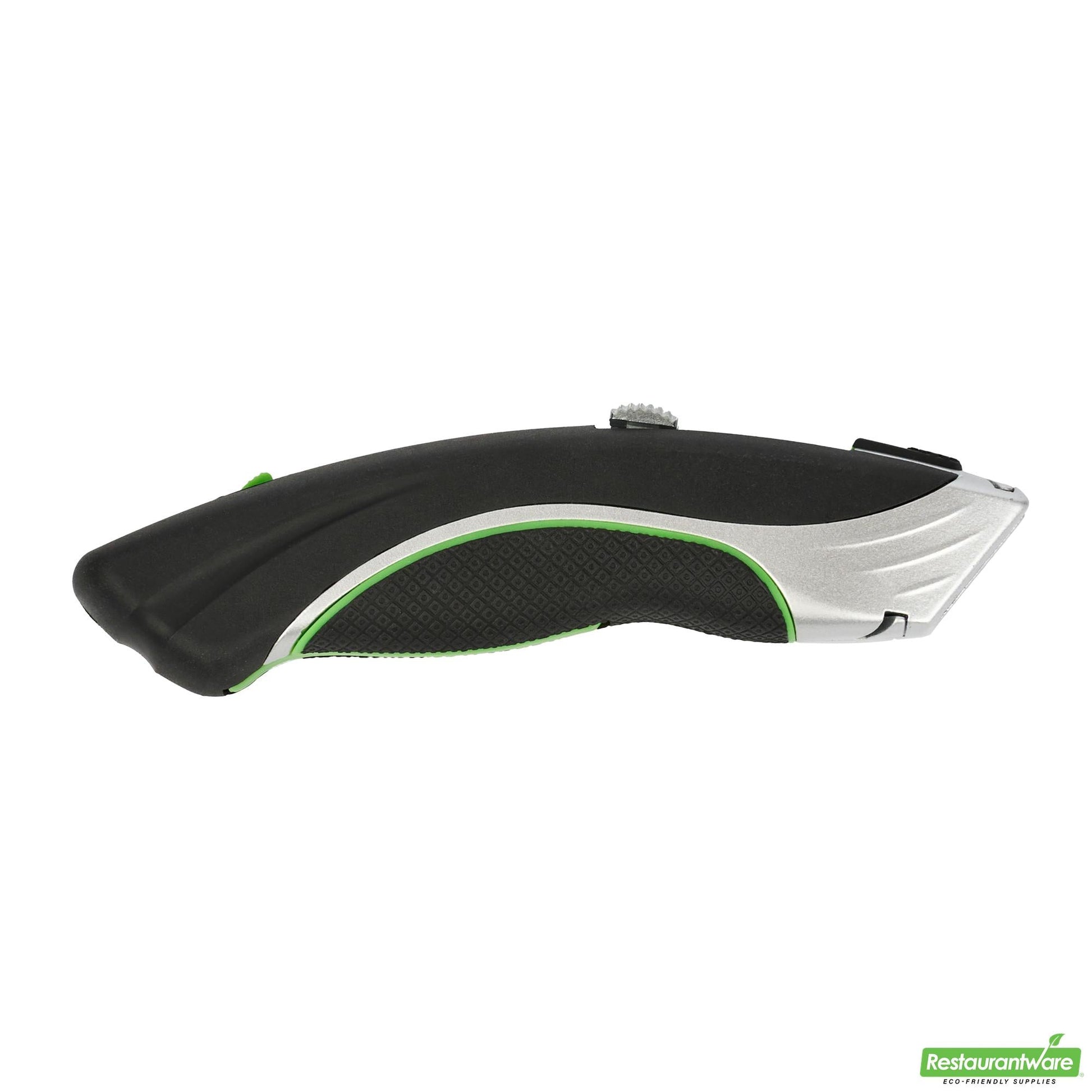 Wholesale Restaurantware Handy Tek Black Dual Blade Utility Knife - Quick Change, Heavy Duty - 7" - 6 Count Box- Bulk