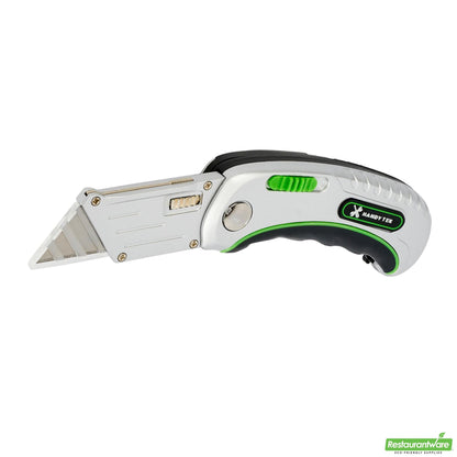 Wholesale Restaurantware Handy Tek Silver Folding Utility Knife - Quick Change, Lock Back, Heavy Duty - 6 1/2" - 1 Count Box- Bulk