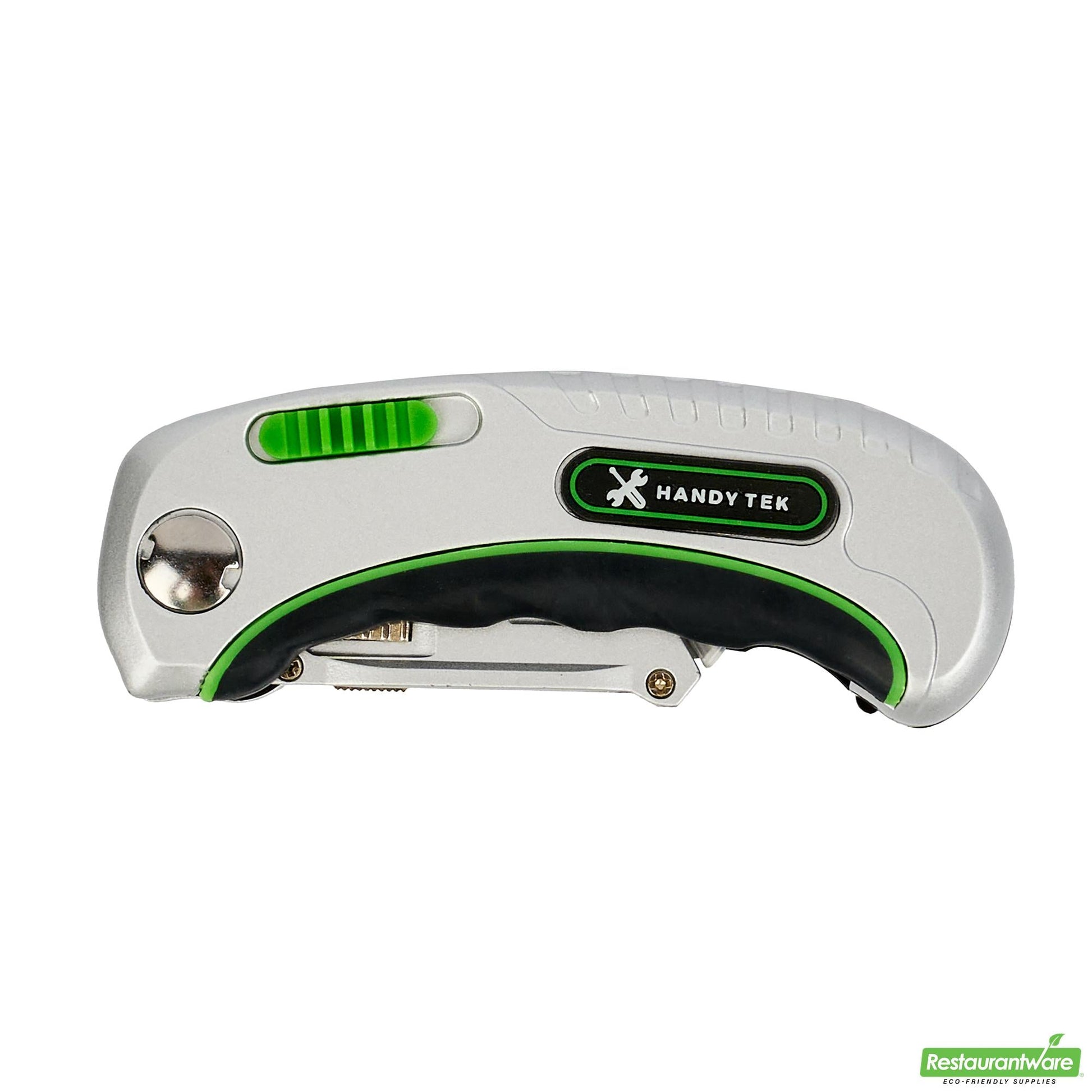 Wholesale Restaurantware Handy Tek Silver Folding Utility Knife - Quick Change, Lock Back, Heavy Duty - 6 1/2" - 1 Count Box- Bulk