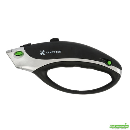 Wholesale Restaurantware Handy Tek Black Safety Utility Knife - Quick Change, Heavy Duty - 6 3/4" - 1 Count Box- Bulk