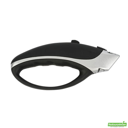 Wholesale Restaurantware Handy Tek Black Safety Utility Knife - Quick Change, Heavy Duty - 6 3/4" - 1 Count Box- Bulk