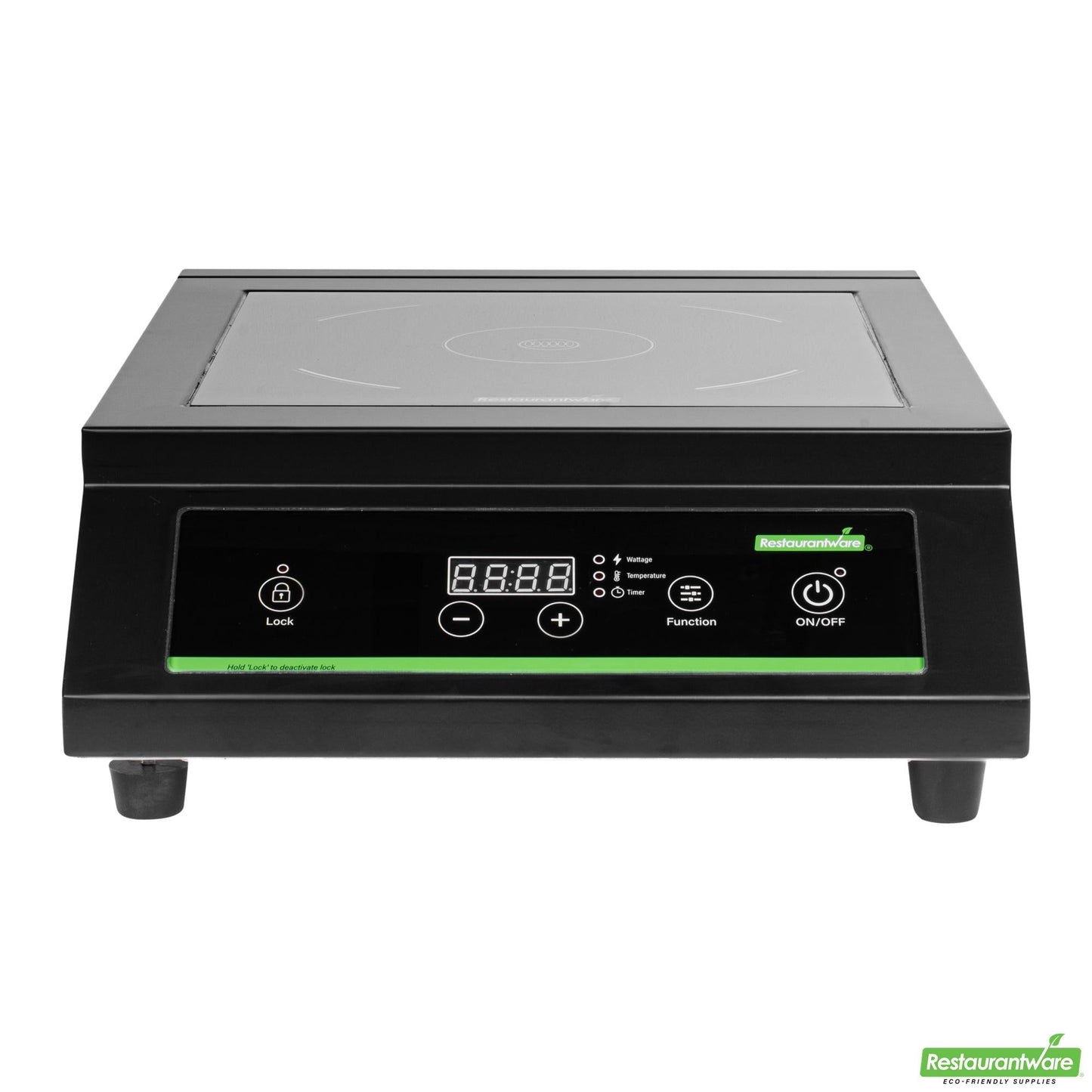 Wholesale Restaurantware Kitchen Tek Black Steel Heavy-Duty Induction Cooktop - 120v, 1800 Watts - 20" X 15" X 5 3/4" - 1 Count Box- Bulk