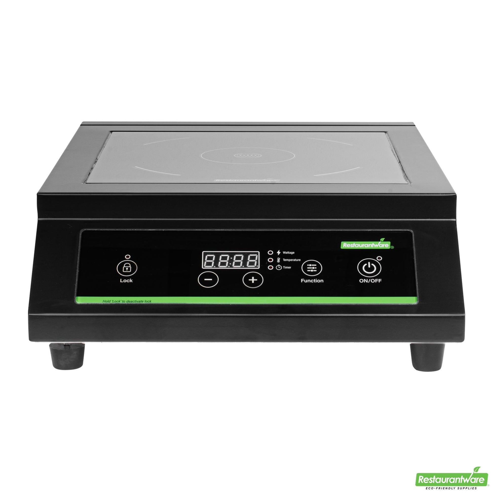 Wholesale Restaurantware Kitchen Tek Black Steel Heavy-Duty Induction Cooktop - 120v, 1800 Watts - 20" X 15" X 5 3/4" - 1 Count Box- Bulk