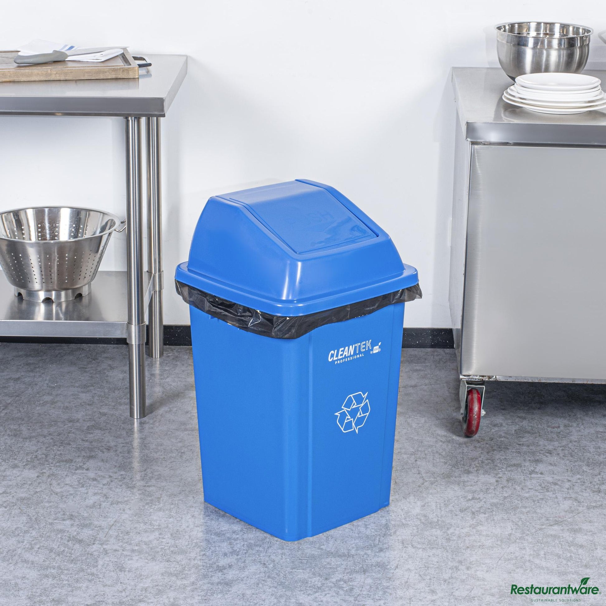 Wholesale Restaurantware Blue Dome Top Lid - with Swing Door - 16.1" X 16.3" X 7.1"- Bulk