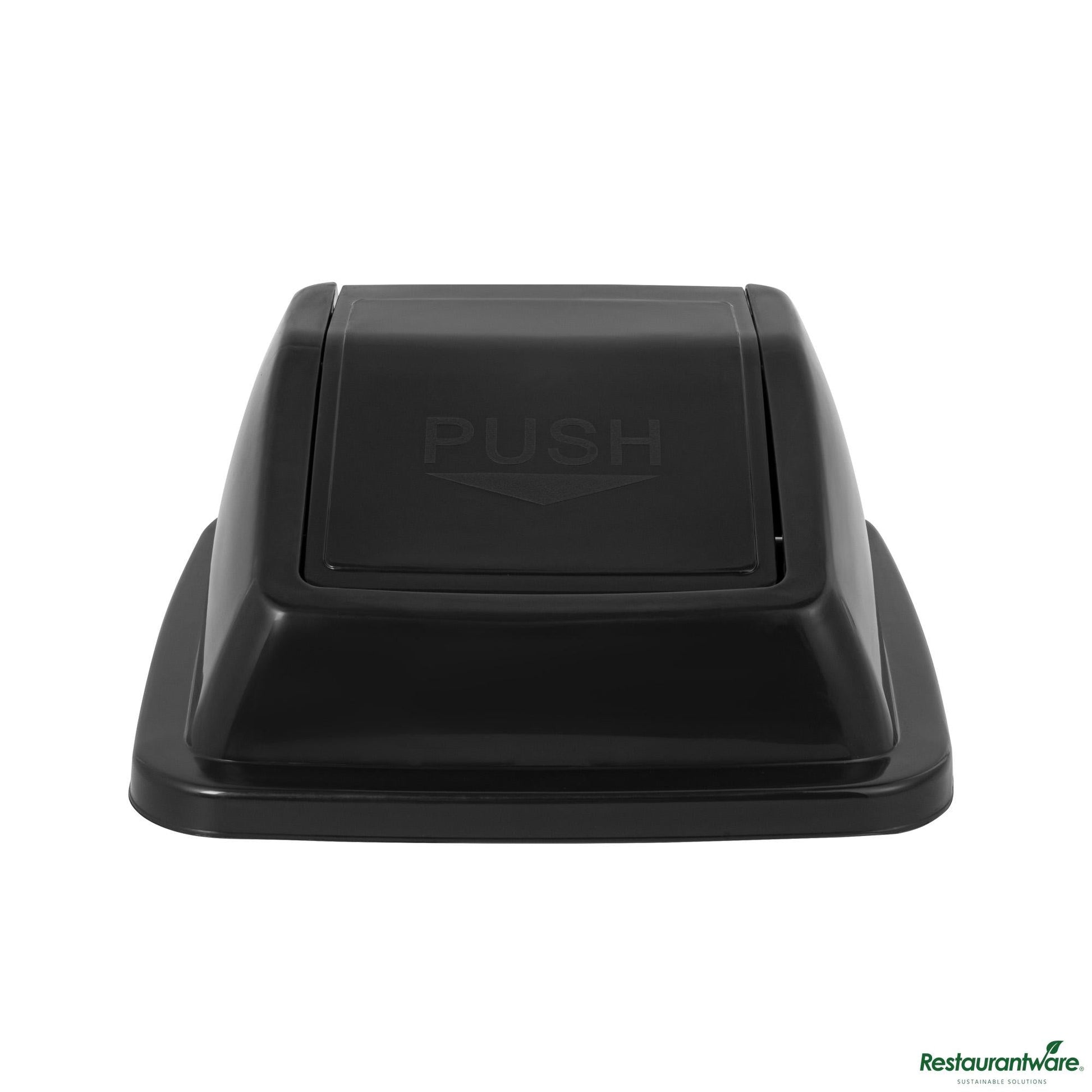 Wholesale Restaurantware Black Dome Top Lid - with Swing Door - 16.1" X 16.3" X 7.1"- Bulk