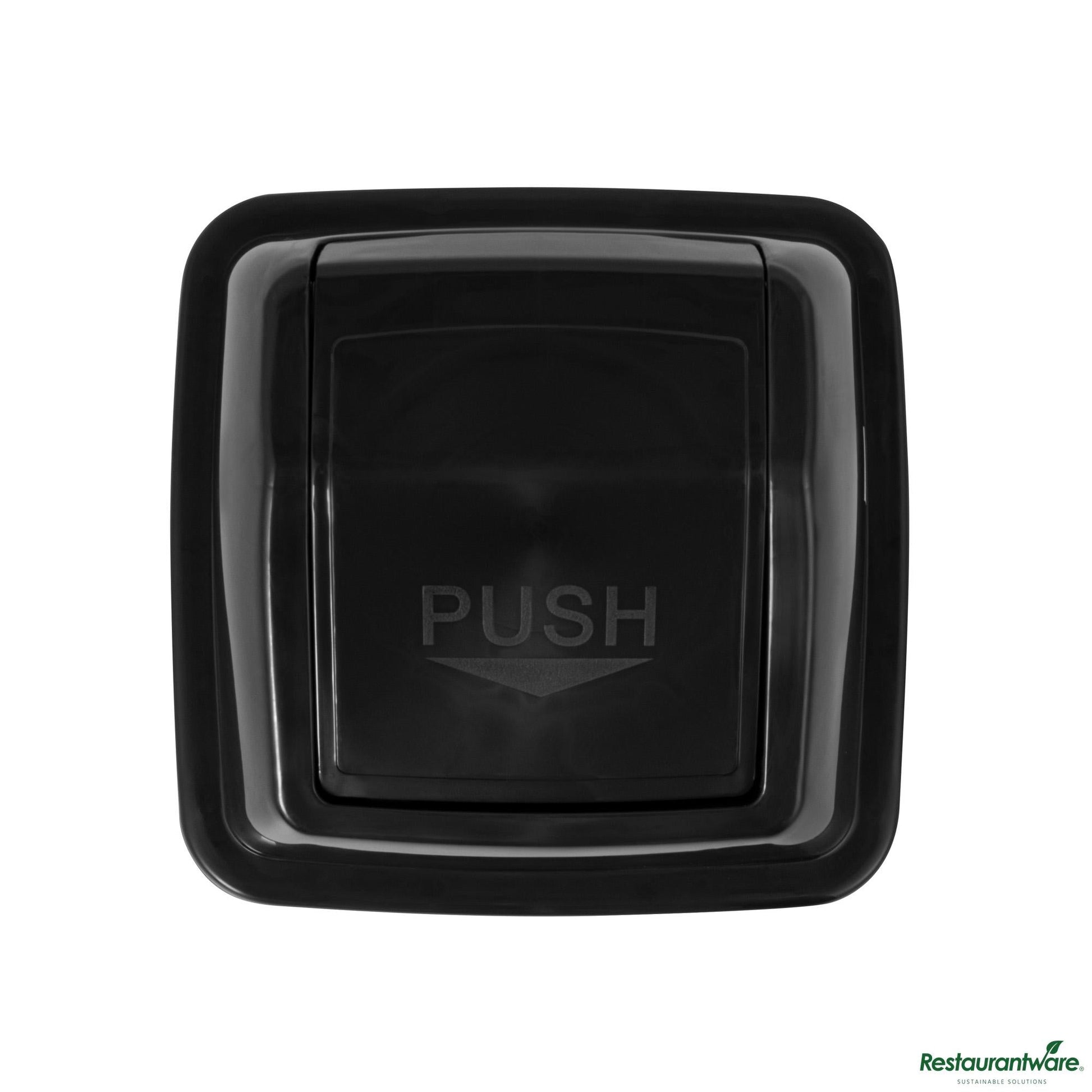 Wholesale Restaurantware Black Dome Top Lid - with Swing Door - 16.1" X 16.3" X 7.1"- Bulk