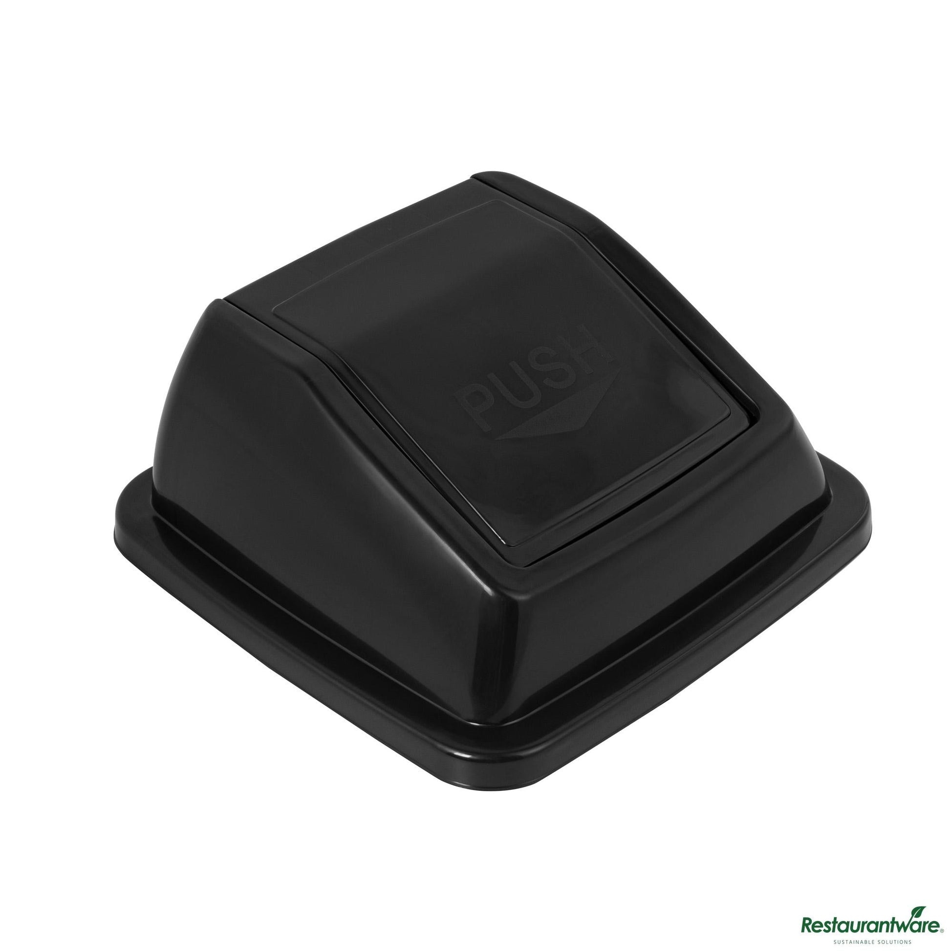 Wholesale Restaurantware Black Dome Top Lid - with Swing Door - 16.1" X 16.3" X 7.1"- Bulk