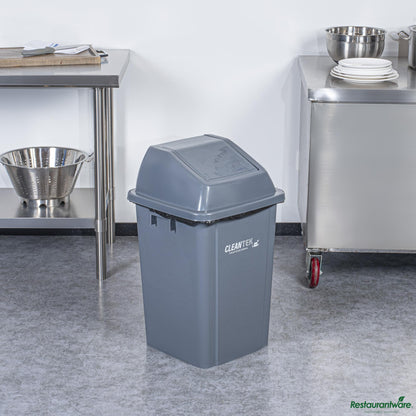 Wholesale Restaurantware Gray Dome Top Lid - with Swing Door - 16.1" X 16.3" X 7.1"- Bulk